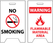 No Smoking/Warning Flammable Material Area