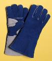 Blue Premium Side Split Cowhide Insulated Welders, Medium Size