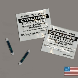 Cyalume 3 Hour Mini Light Stick - 1-1/2" Infrared - 9-03640, NSN # 6260-01-247-0364