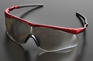 Indoor/Outdoor Clear Lens, Crimson Frame