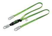 Two-Legged, 6' Vinyl-Coated Lanyard with Locking Snap Hooks