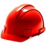 S7-Jackson Red Charger 4 Point Ratchet Suspension Hard Hat