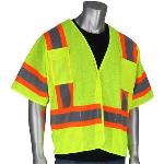 S24-PIP Class 3 Two-Tone Breakaway Vest Yellow