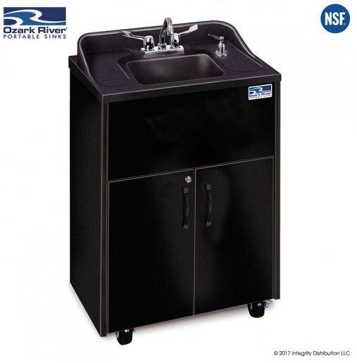 Single ABS Basin w/ ABS Top, Black Color