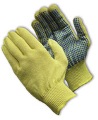 100% Kevlar, Medium Weight Glove, PVC Dots One Side - 08-K300PD