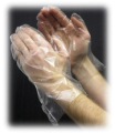 Disposable Polyethylene Food Service Gloves - 1 Mil. Thick, 22" Length, Embossed Grip - 1,000 Gloves Per Case, 10 Boxes Per Case